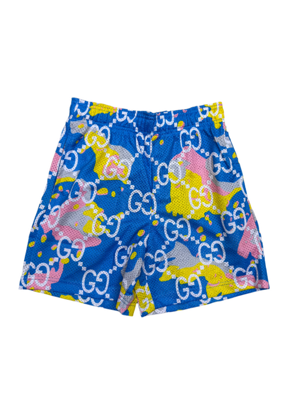 Bravest Studios Mesh Shorts Blue / Yellow / Pink Camo