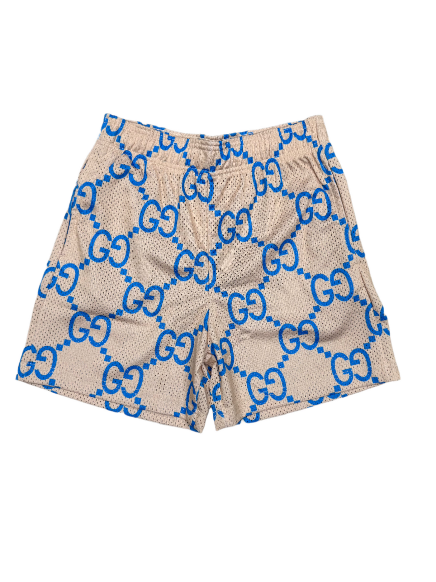 Bravest Studios Mesh Shorts Beige / Blue