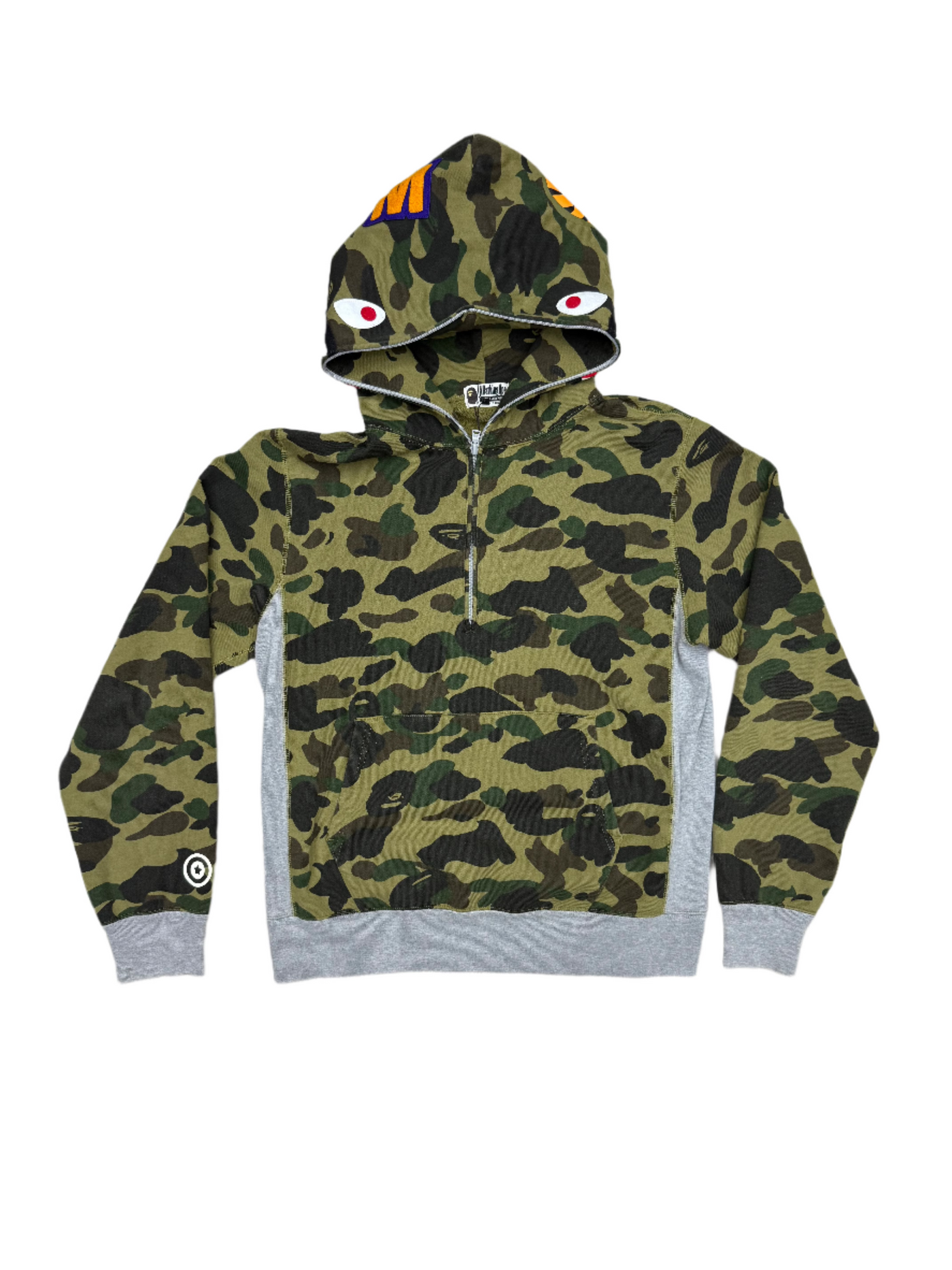 Bape Shark Camo Hoodie Green
