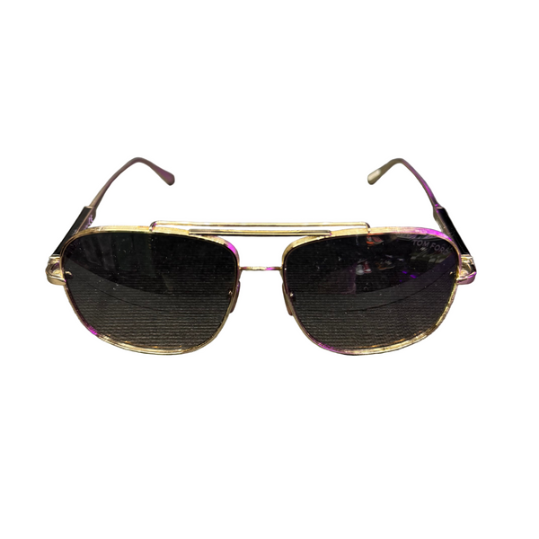 Tom Ford Gold Tone Jude Square Sunglasses