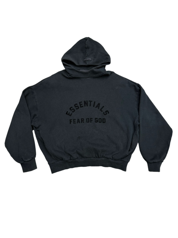 Essentials Fear of God Jet Black Hoodie