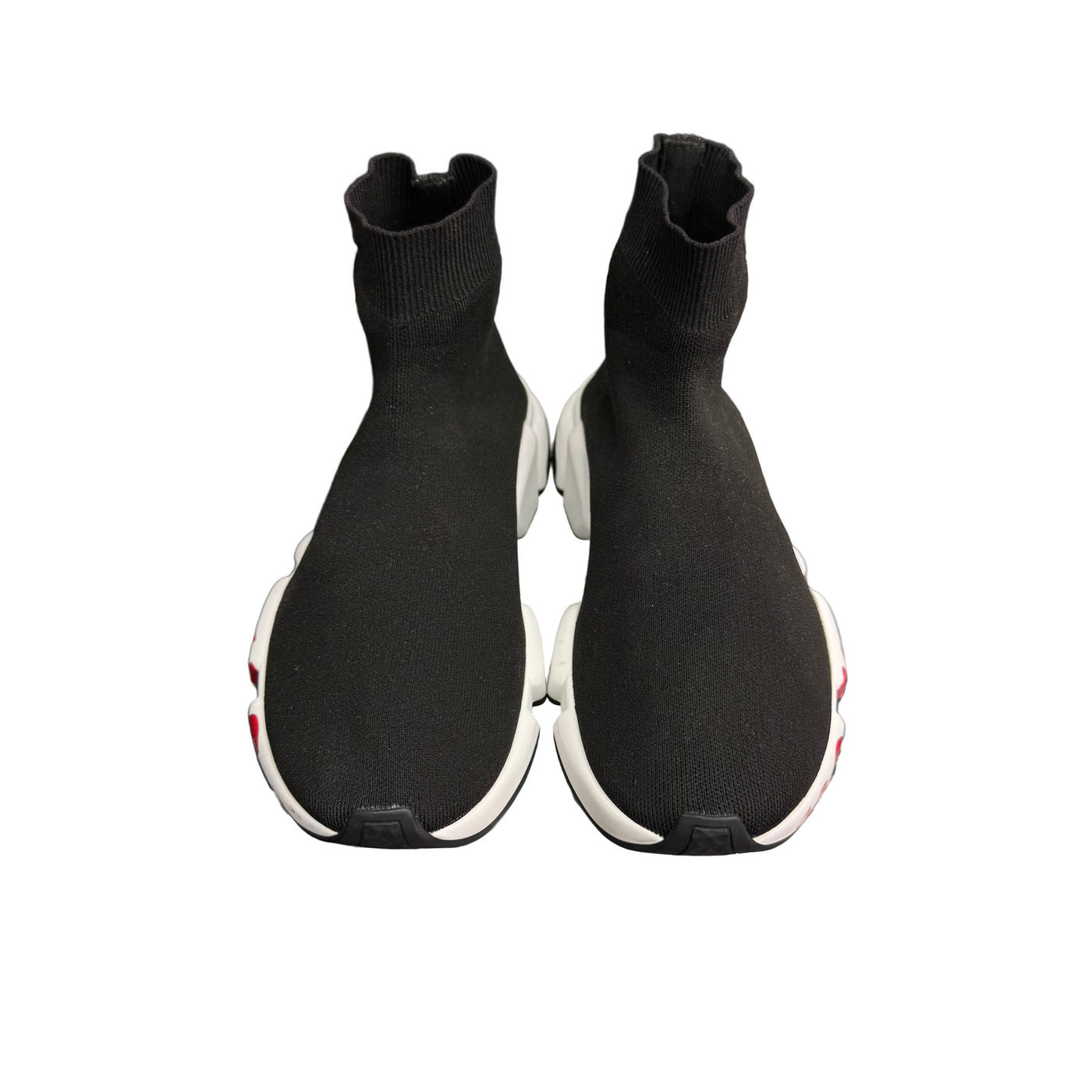 Balenciaga Speed Graffiti Sneakers Black Red