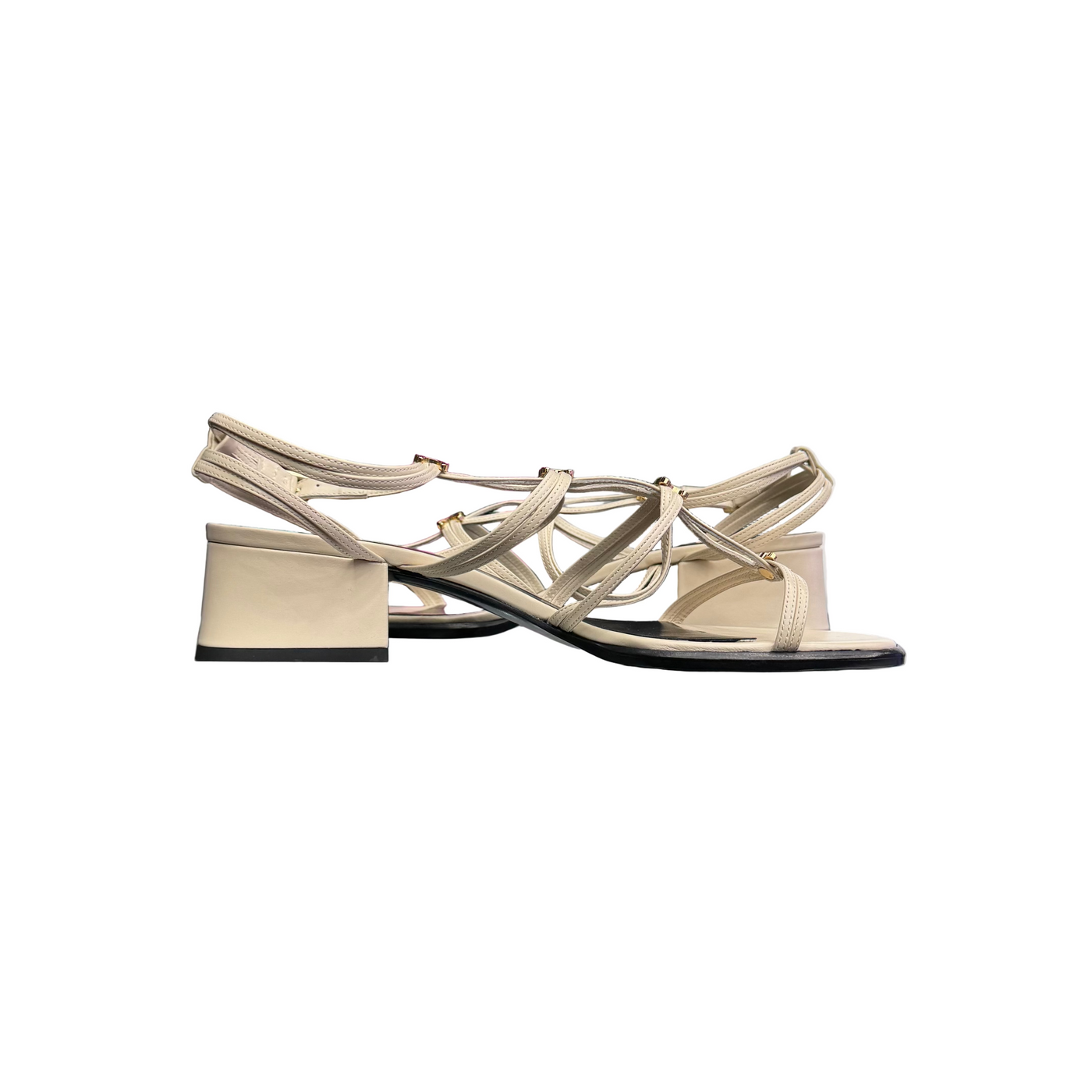 Celine Clemence Multi Triomphe Sandal Milk
