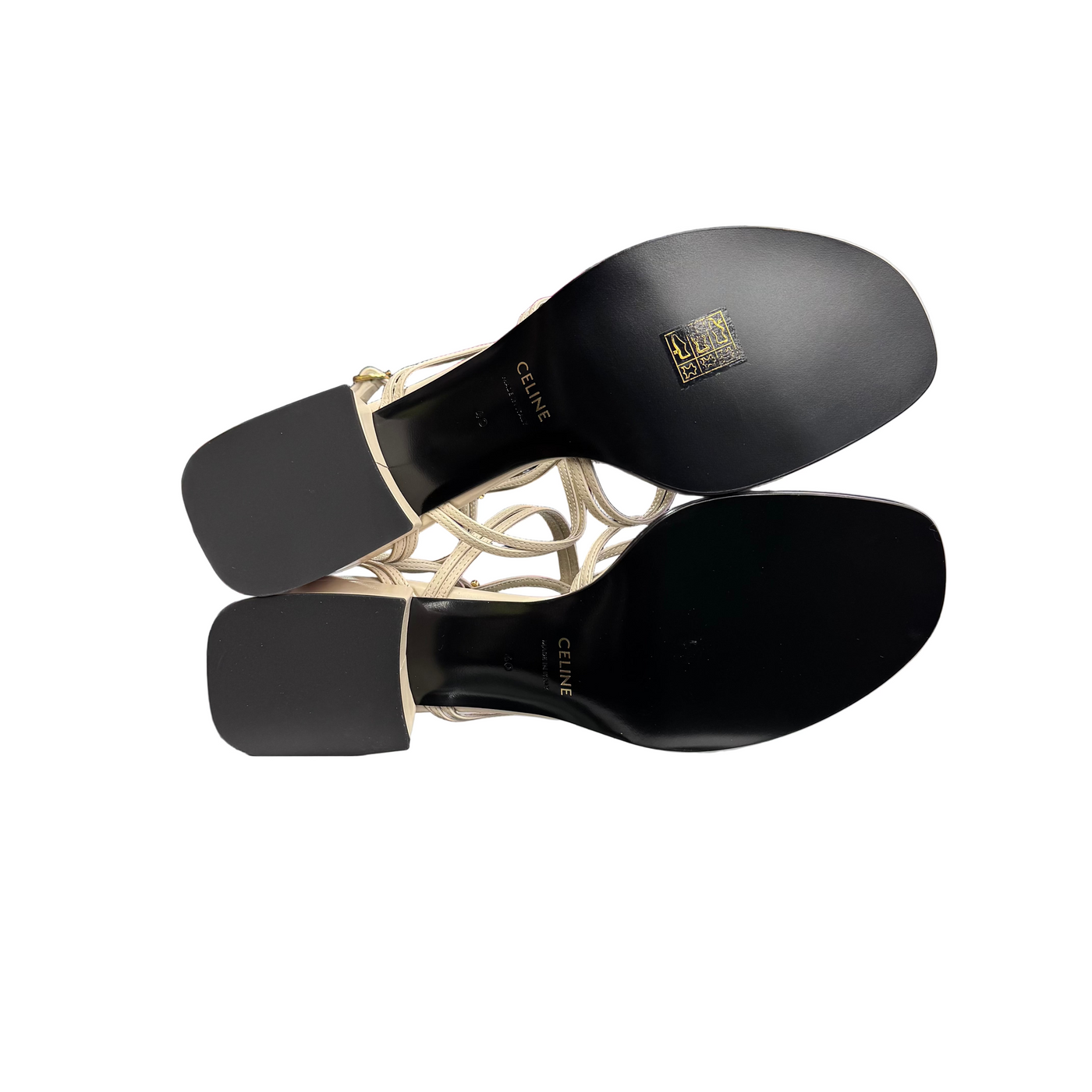 Celine Clemence Multi Triomphe Sandal Milk