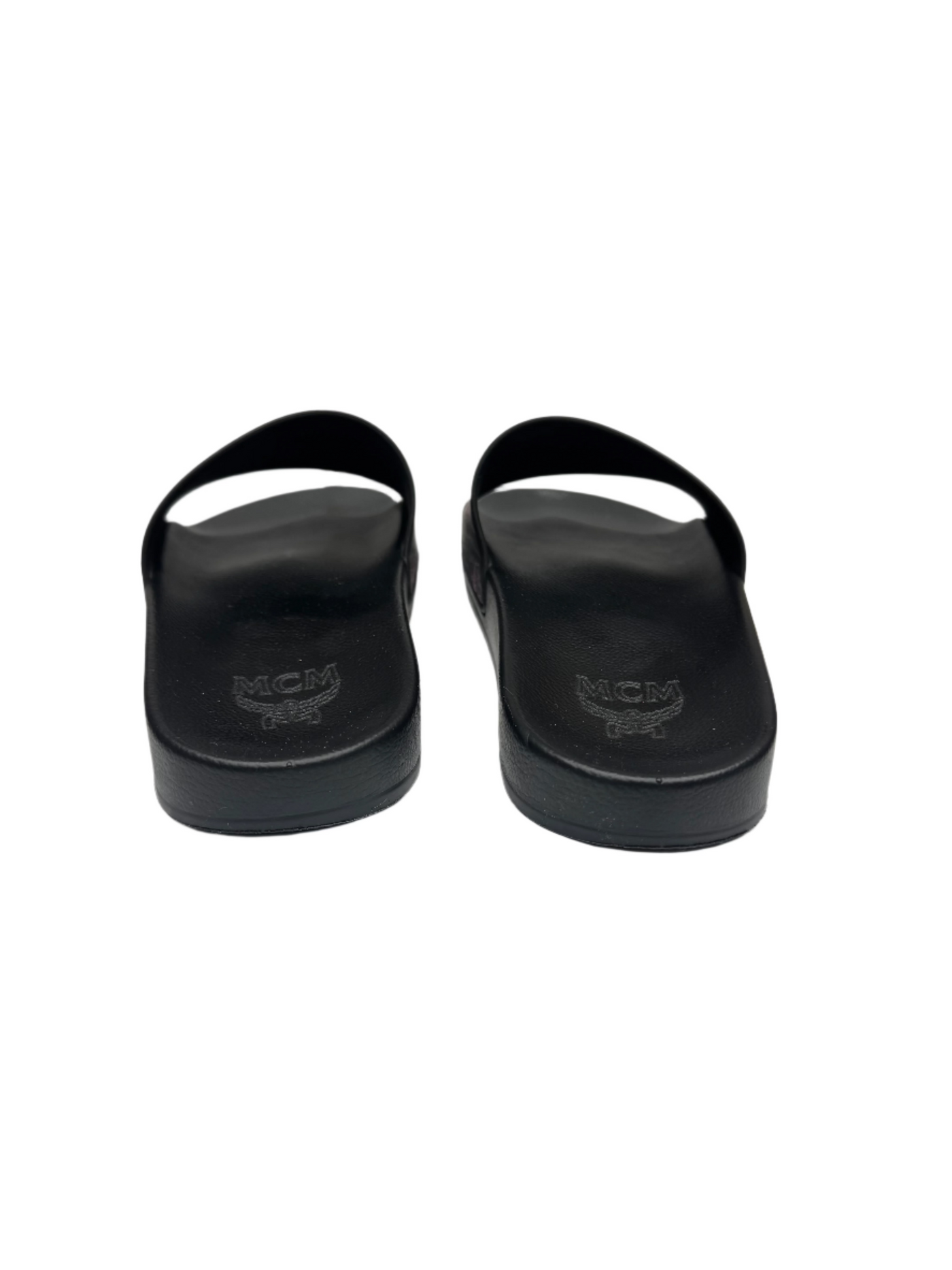 MCM Monogram Slides Black Pink