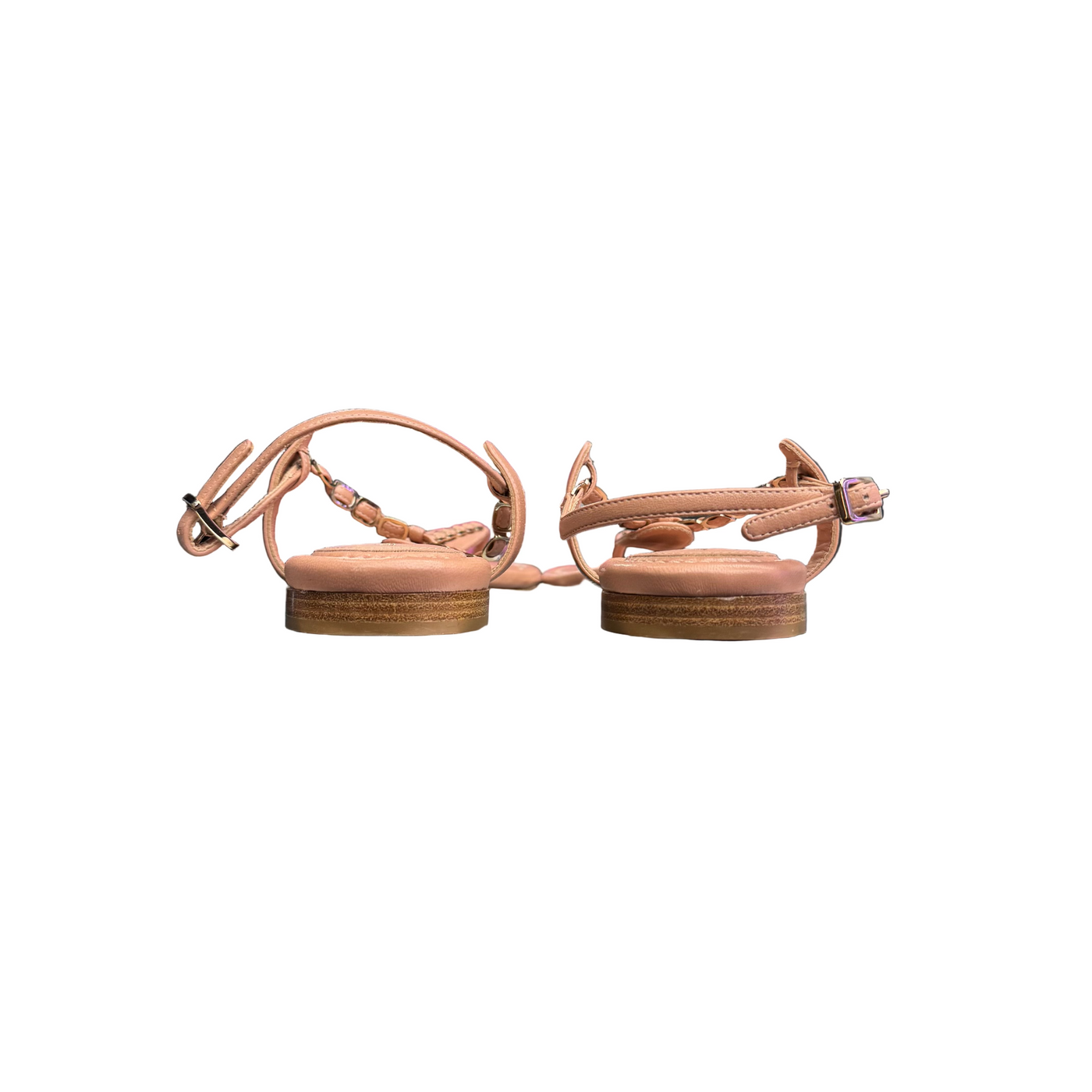 Salvatore Ferragamo Embellished Strappy Sandals Antique Rose