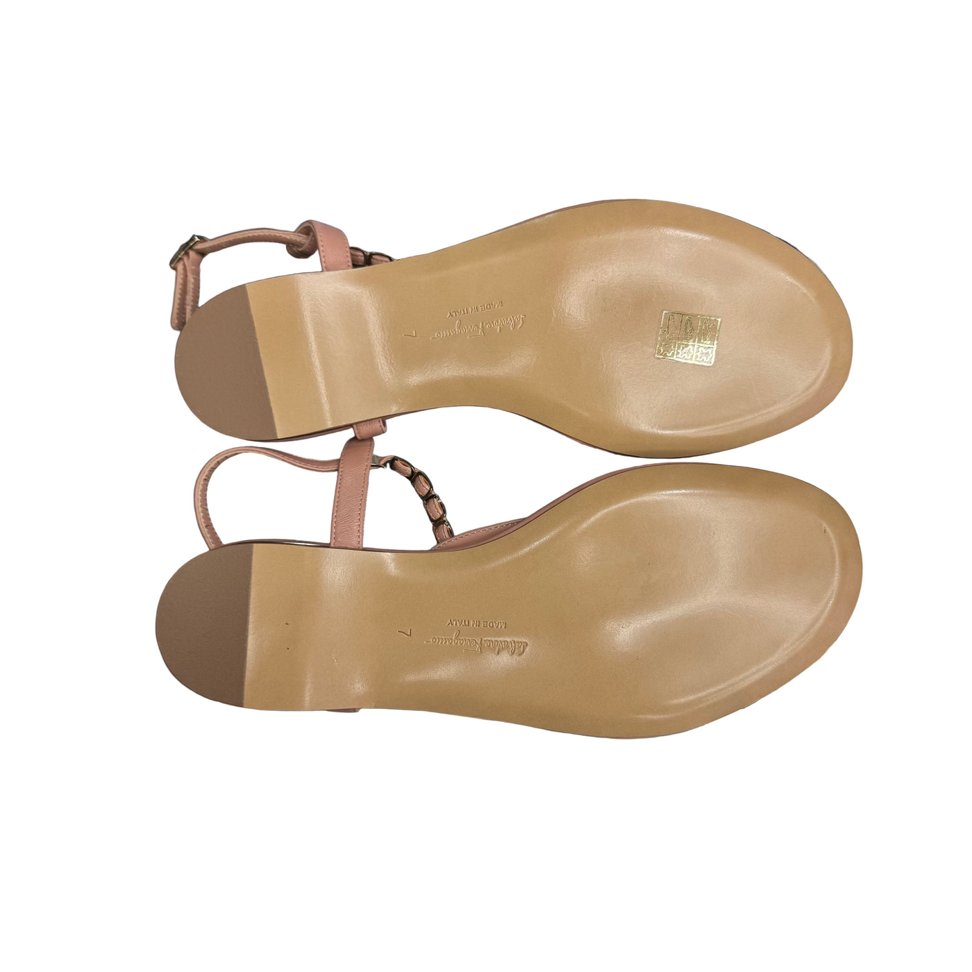 Salvatore Ferragamo Embellished Strappy Sandals Antique Rose