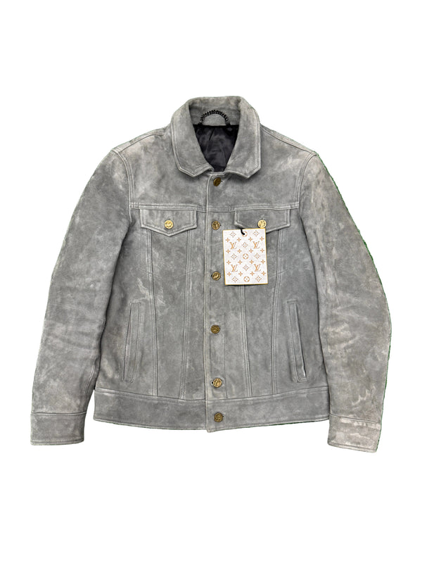Louis Vuitton Suede Jacket Grey