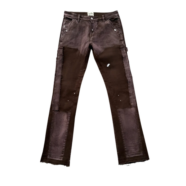 Triple Sevens Brown Flare Jeans