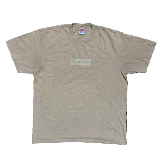 Supreme Tonal Box Logo Tee Khaki