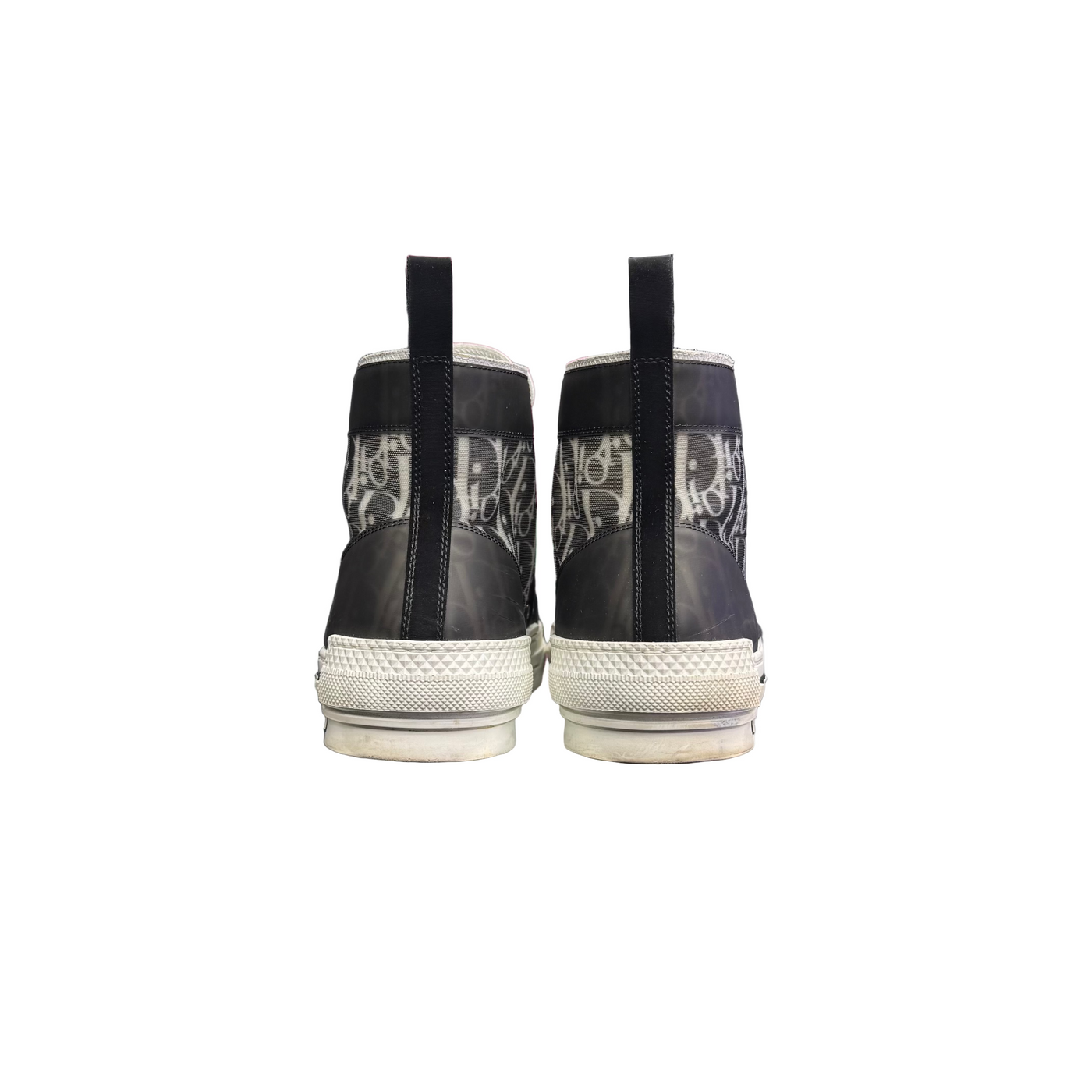 Dior B23 League High Top Oblique Canvas Sneaker Black White
