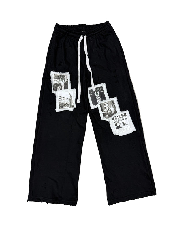 Fraternal Desires 'WATTBA' Black Sweats