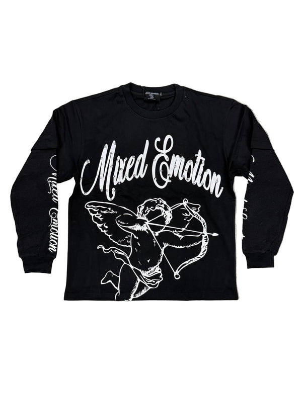 Mixed Emotions 'BLUR' Black Thermal L/S