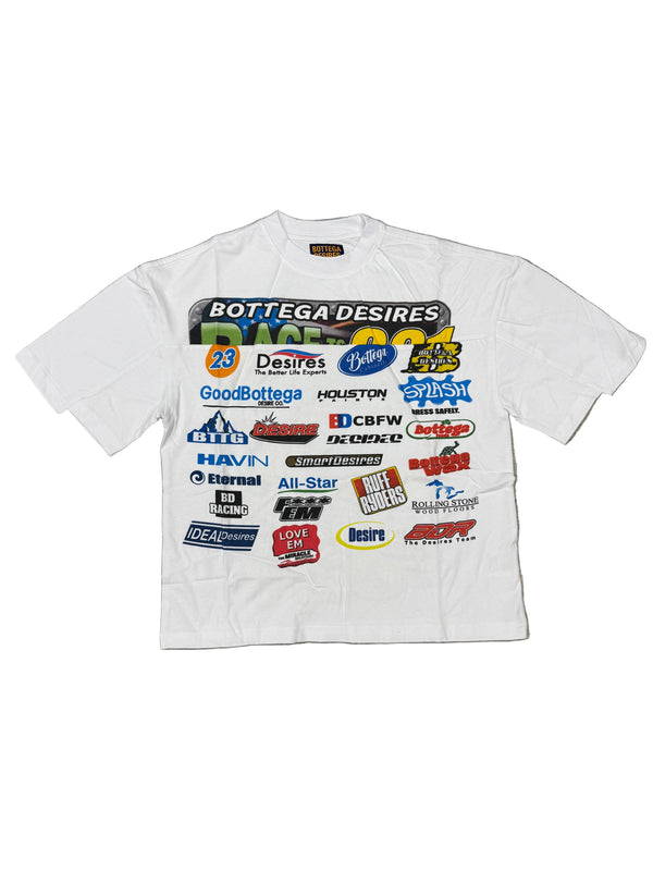 Bottega Desires 'Race' White tee