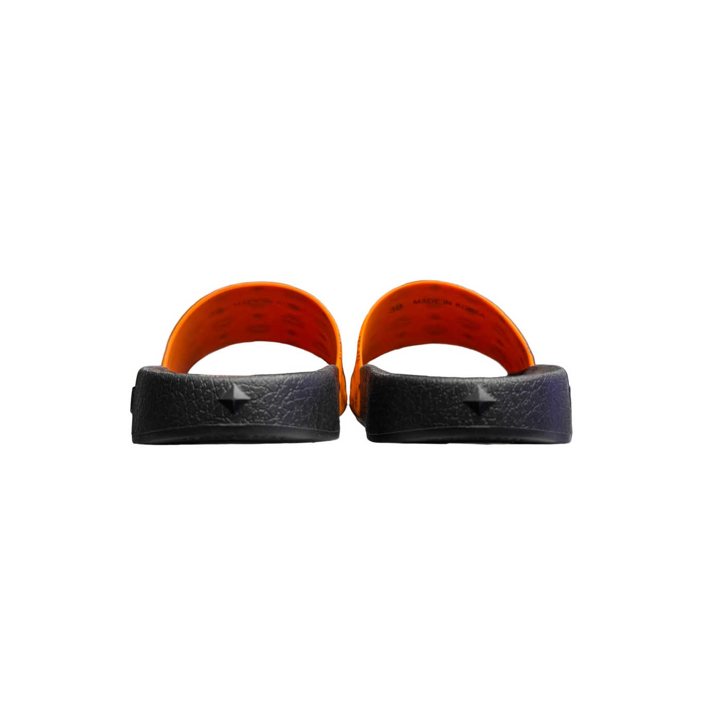 WMNS MCM Monogram Print Slides Persimmon Orange