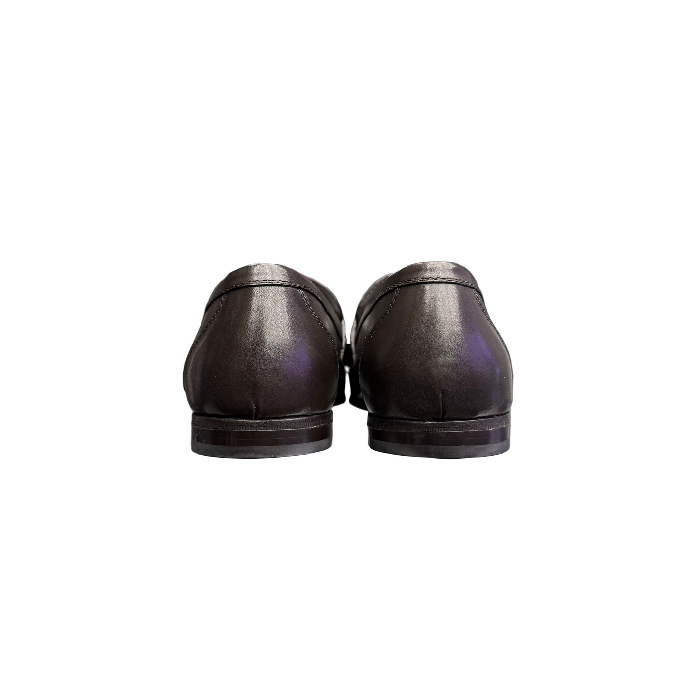 Bottega Veneta Intrecciato Wave Driver Loafers Espresso