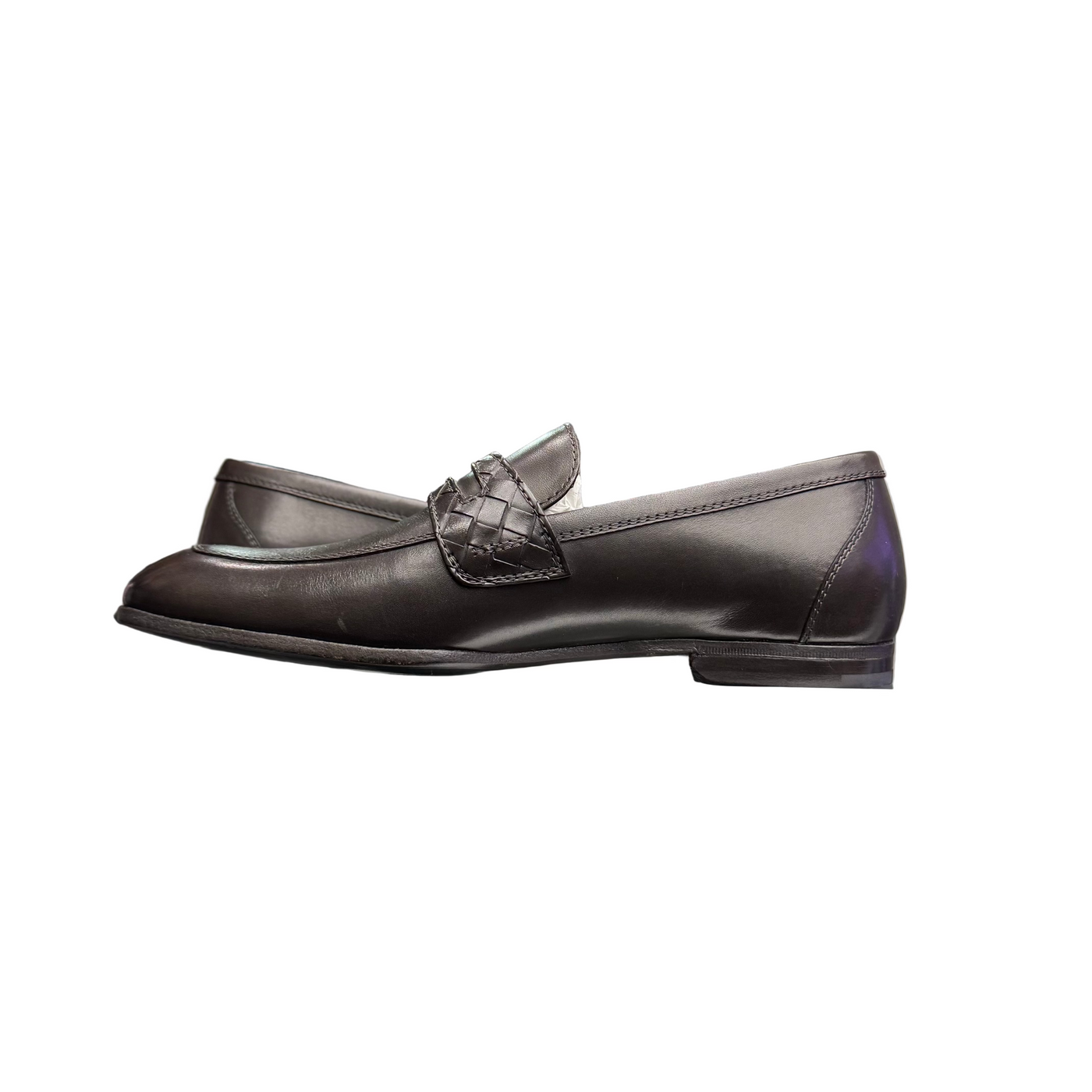 Bottega Veneta Intrecciato Wave Driver Loafers Espresso