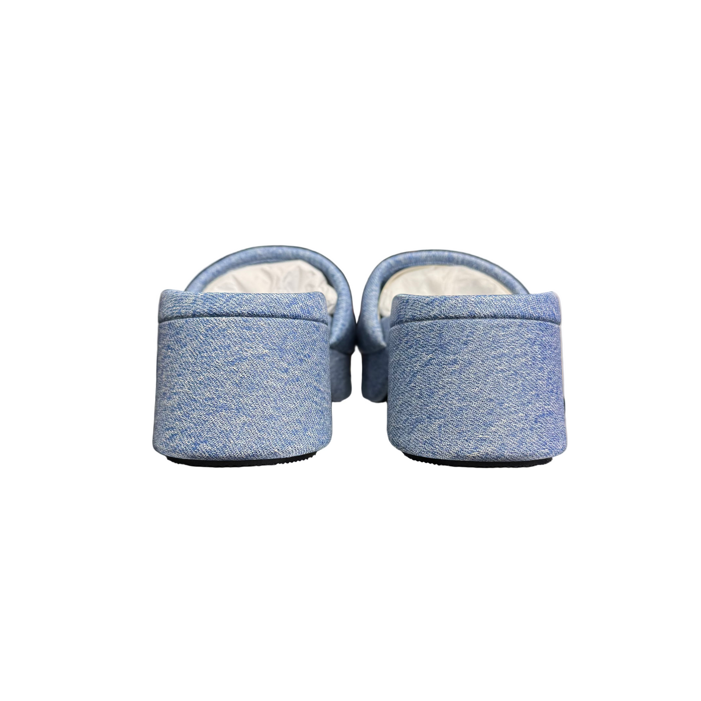 Alexander Wang Float Denim Print Platform Slide