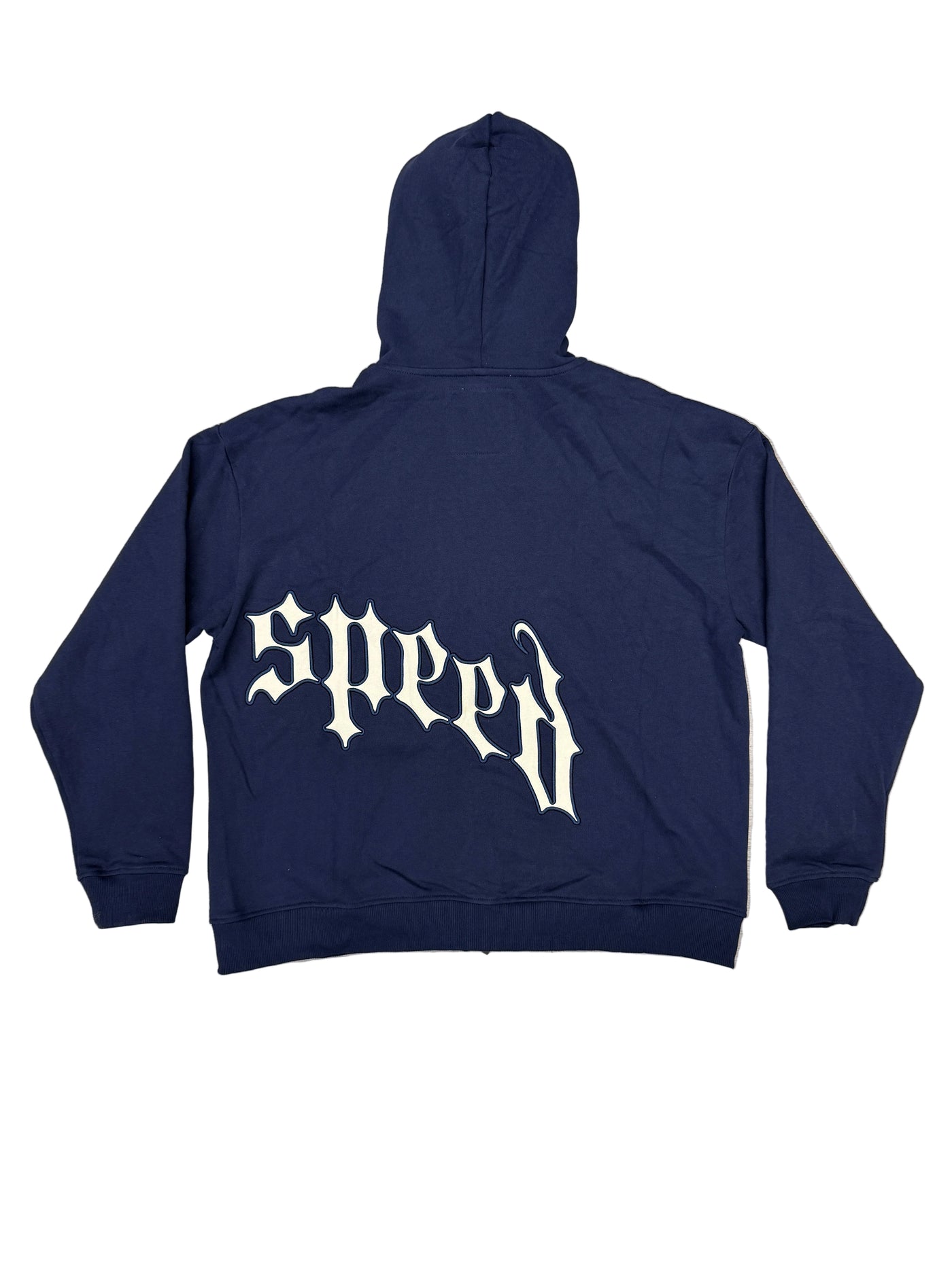 Godspeed OG Logo V2 Zip Up Hoodie Navy White