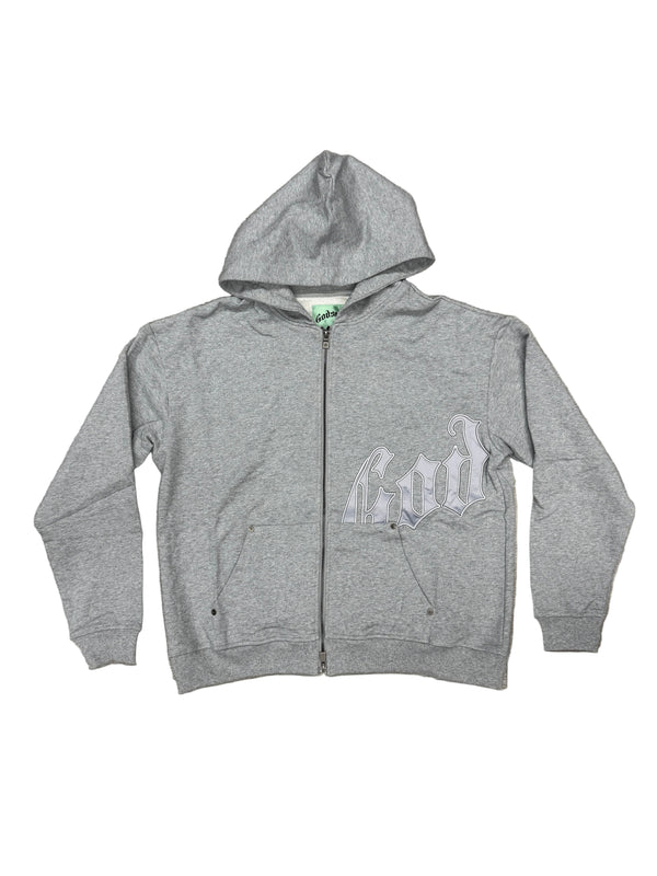 Godspeed OG Logo V2 Grey & Silver Hoodie