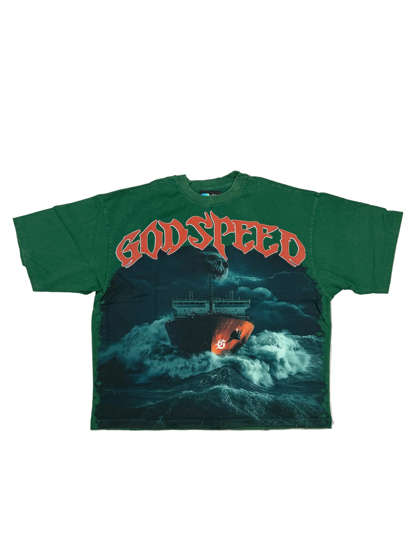 Godspeed Sea Sick Tee Green