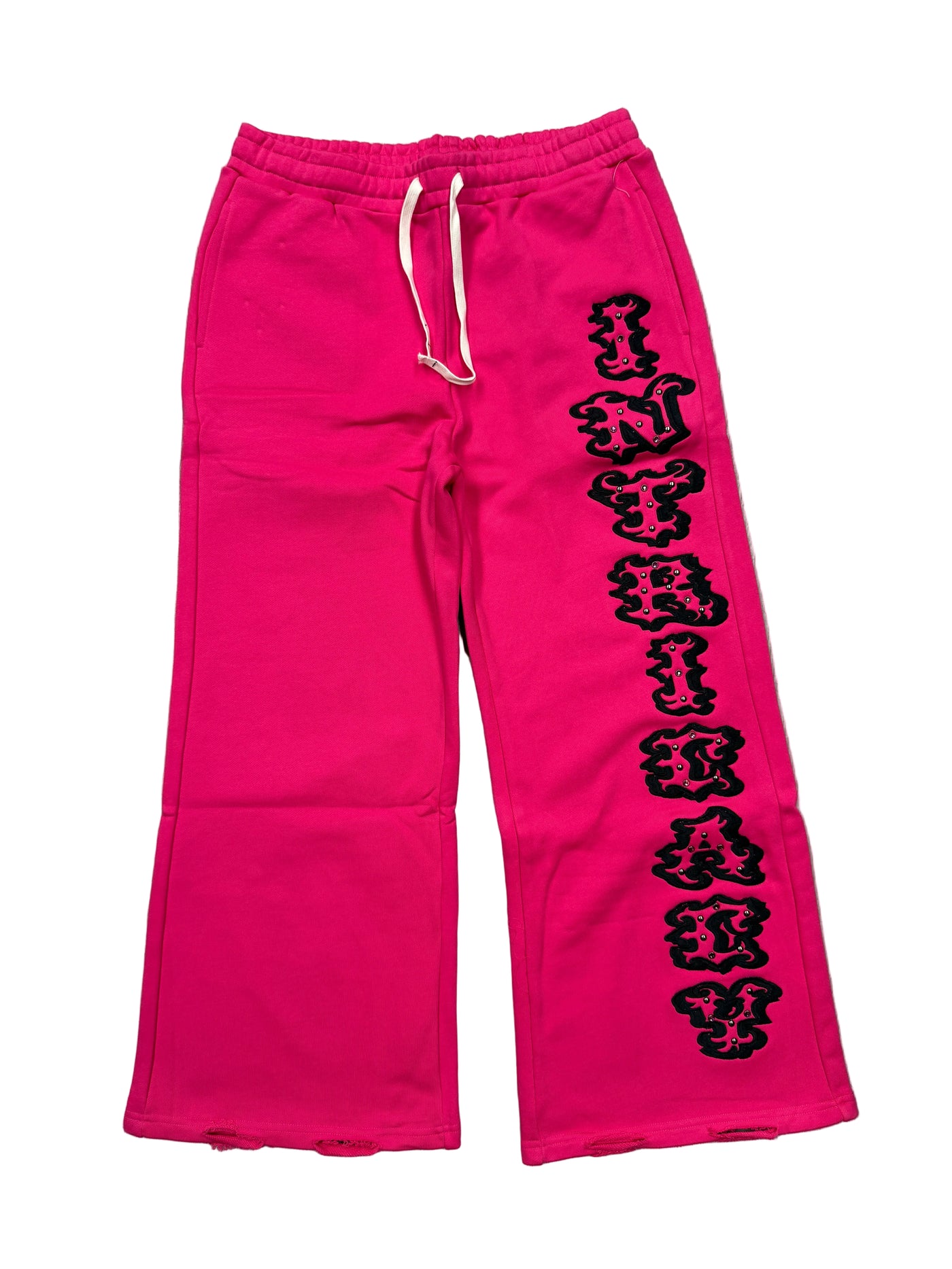 Lost Intricacy 'Patch' Hot Pink Sweatpants