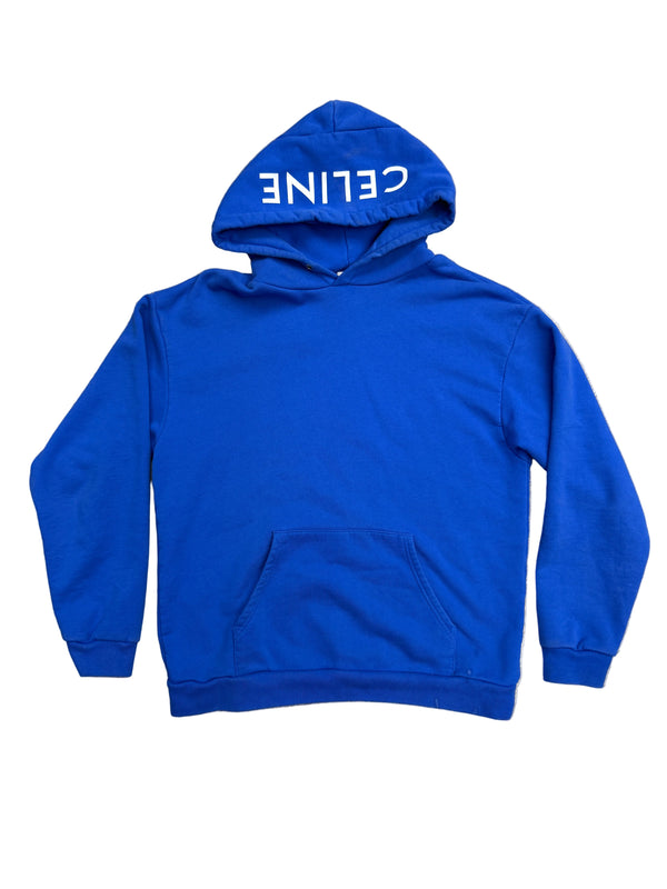 Celine Logo Blue Hoodie