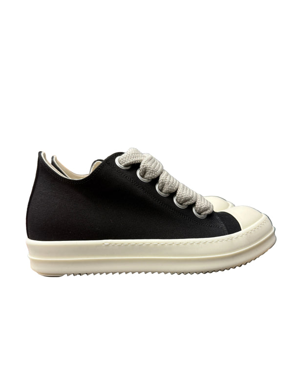 Rick Owens DRKSHDW Jumbolace Low Sneaks Black Milk