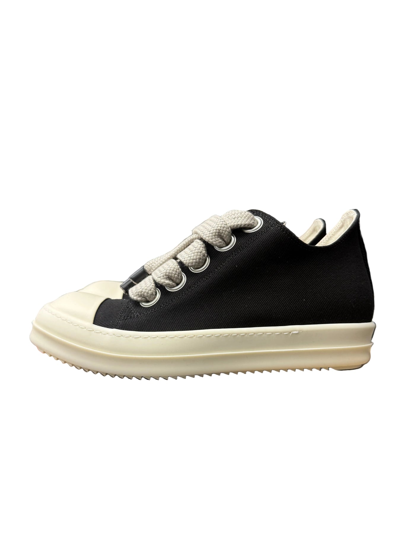 Rick Owens DRKSHDW Jumbolace Low Sneaks Black Milk