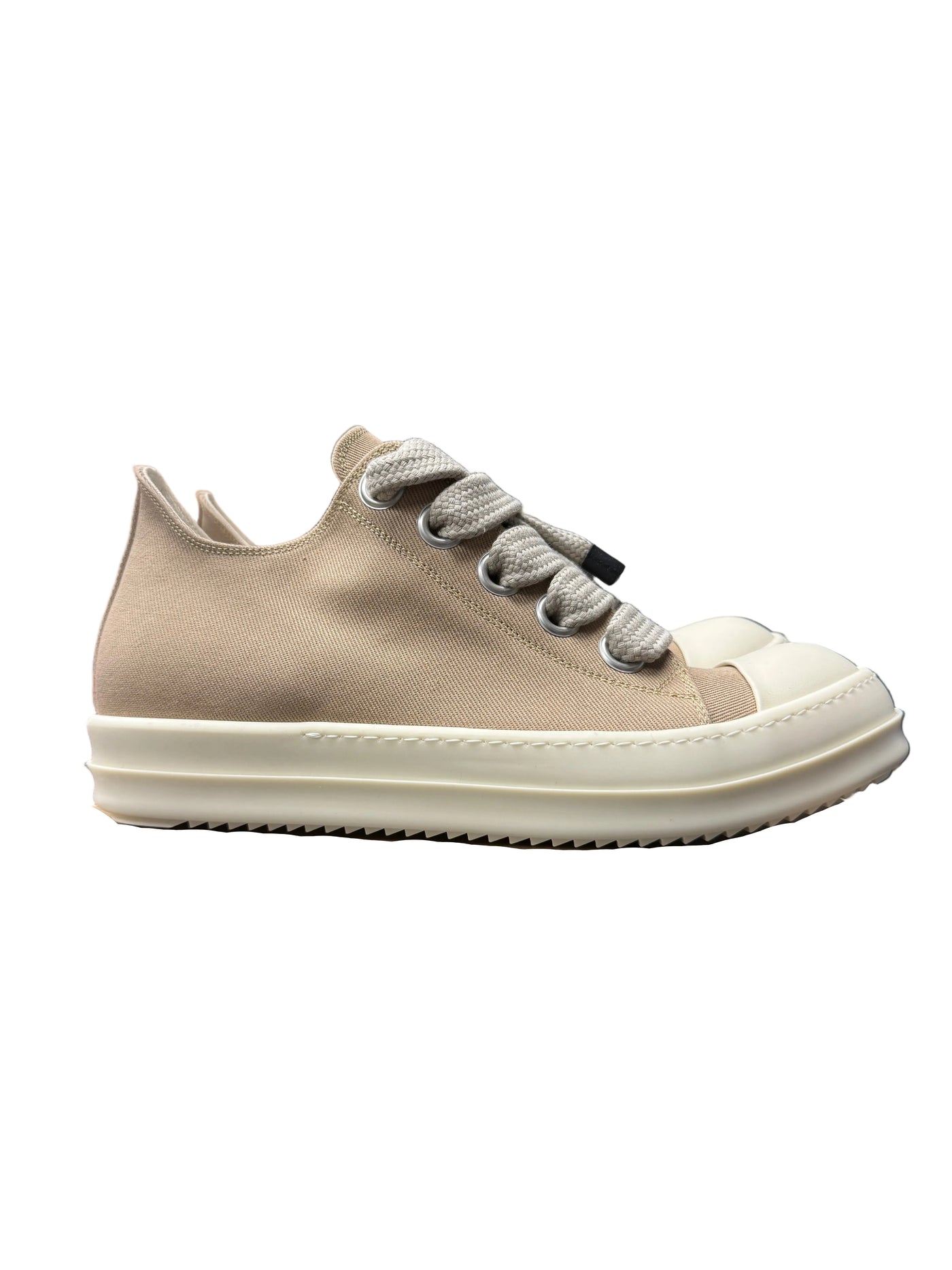 Rick Owens DRKSHDW Jumbolace Low Sneaks Flesh Milk