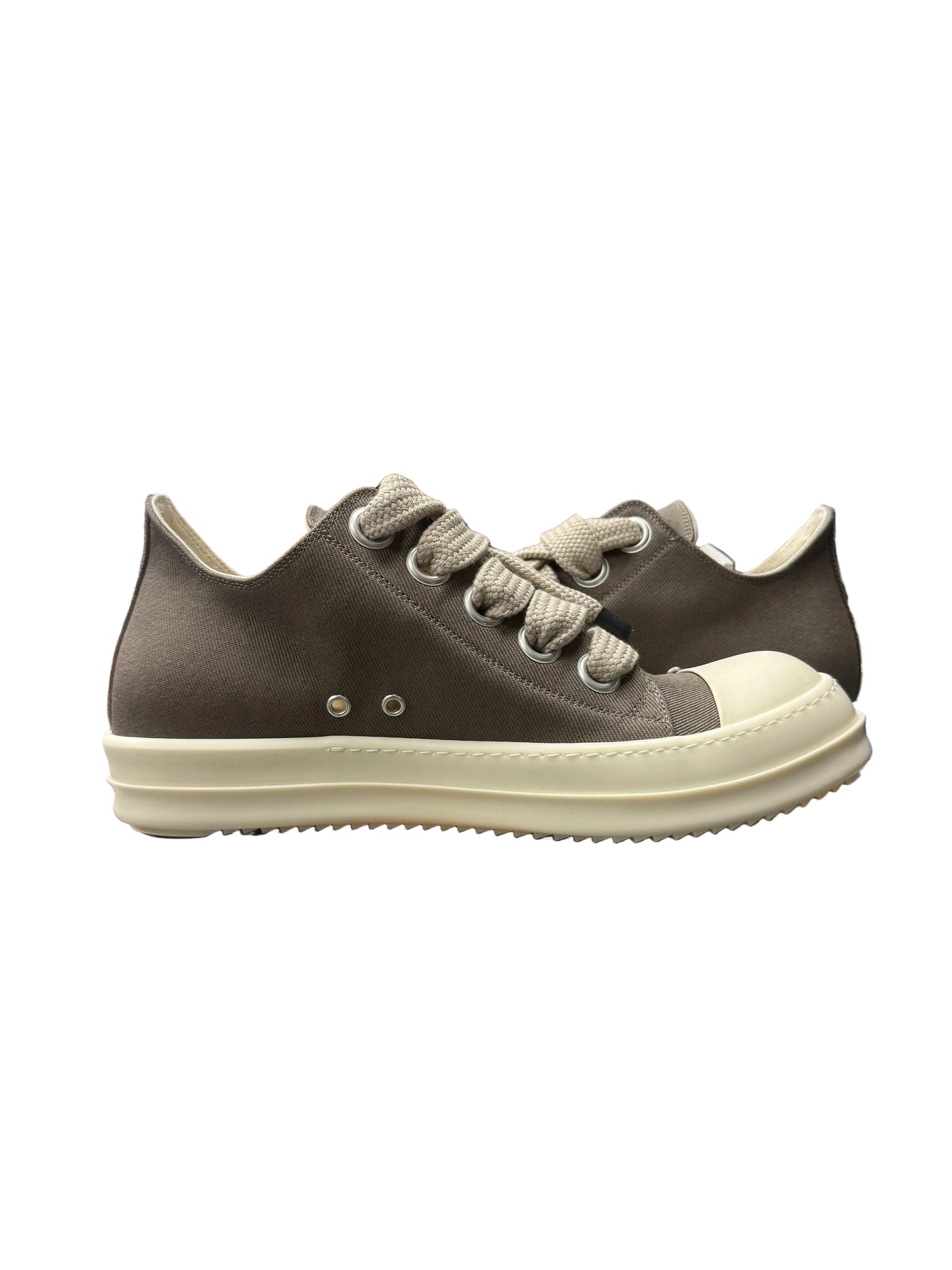 Rick Owens DRKSHDW Jumbolace Low Sneaks Dust Milk