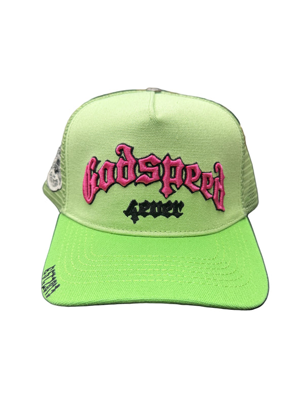 Godspeed 'Forever BOOM' Lime & Pink Trucker Hat