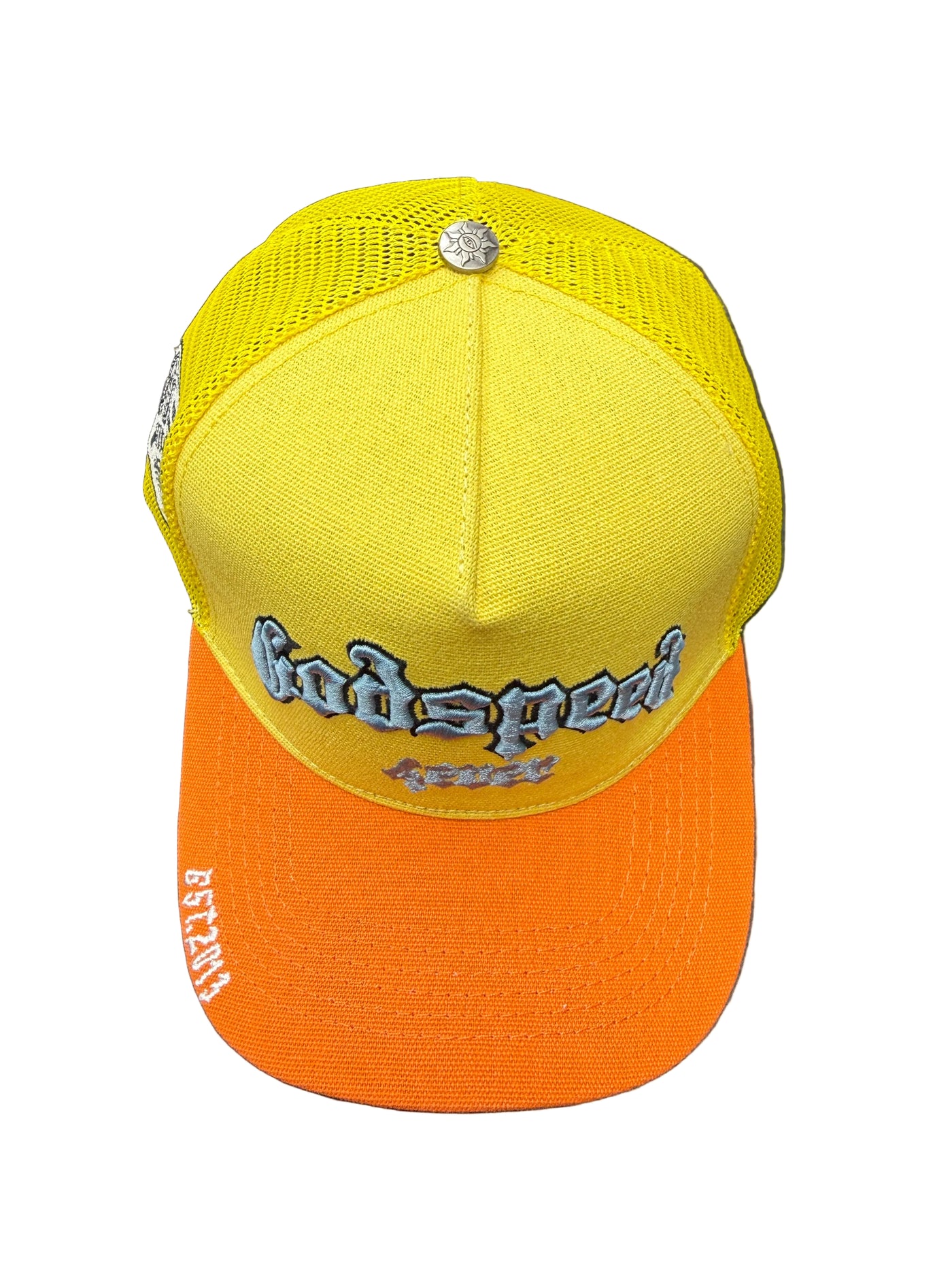 Godspeed 'Forever BOOM' Yellow & Orange Trucker Hat