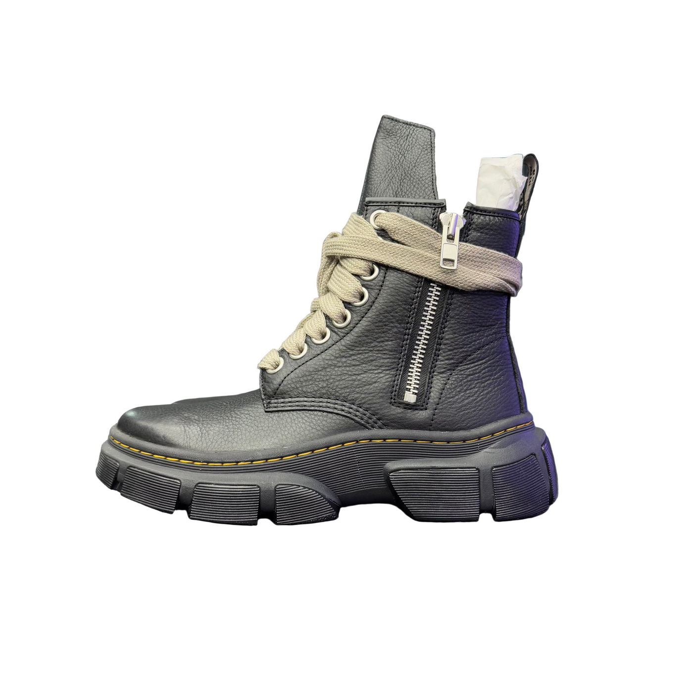 Dr. Martens 1460 DMXL Jumbo Lace Zip Boot x Rick Owens Black