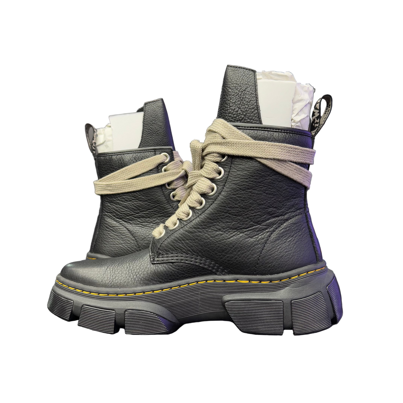 Dr. Martens 1460 DMXL Jumbo Lace Zip Boot x Rick Owens Black