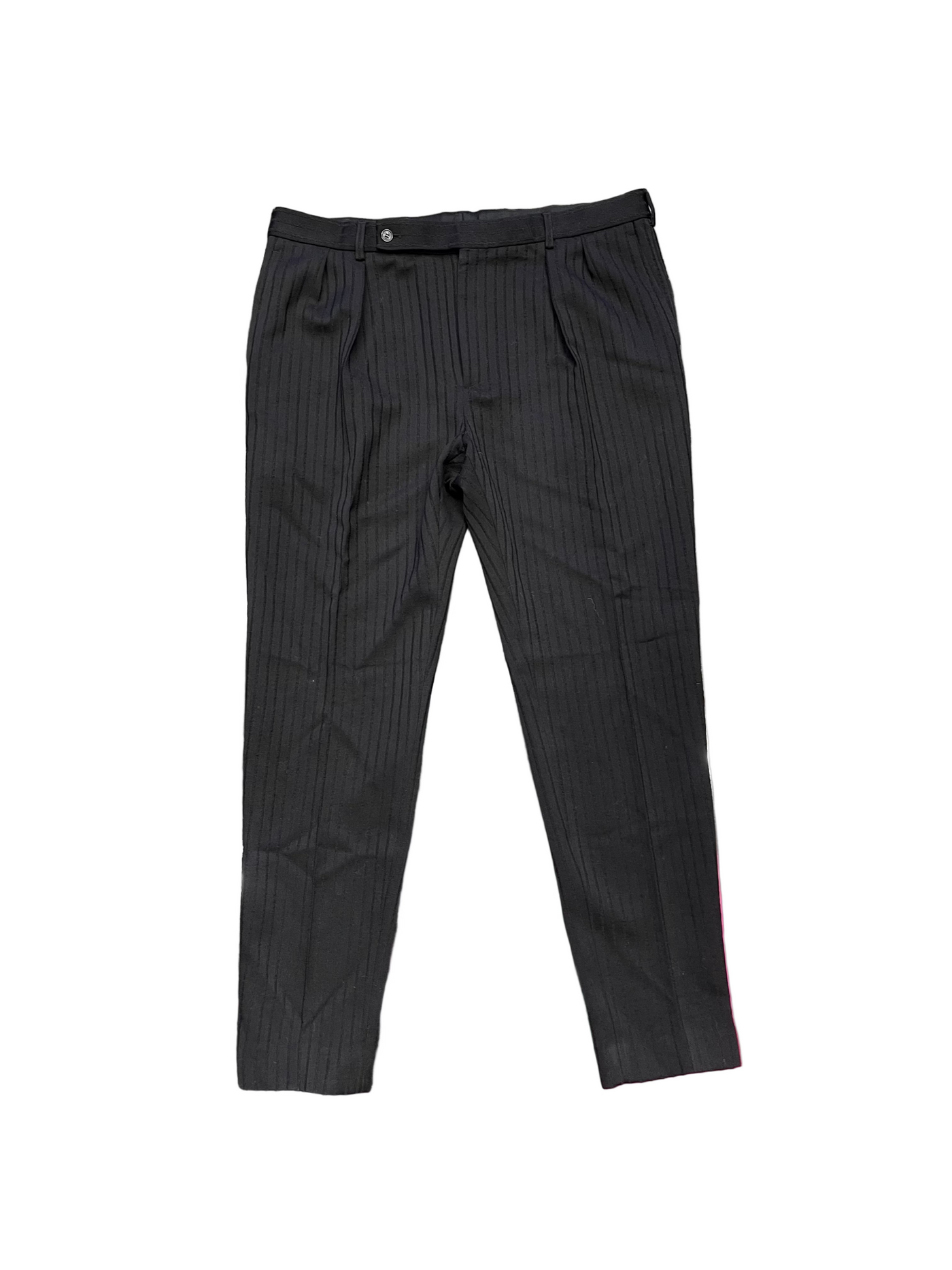 Saint Laurent Pinstripe Trousers Pants Black
