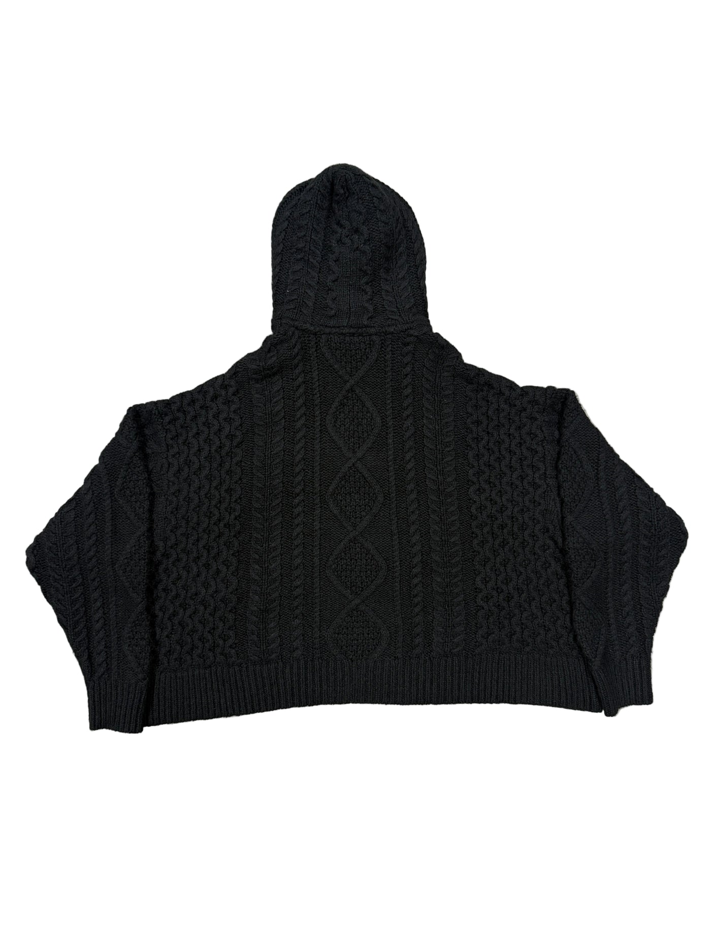 Fear of God Cable Knit Hoodie Black