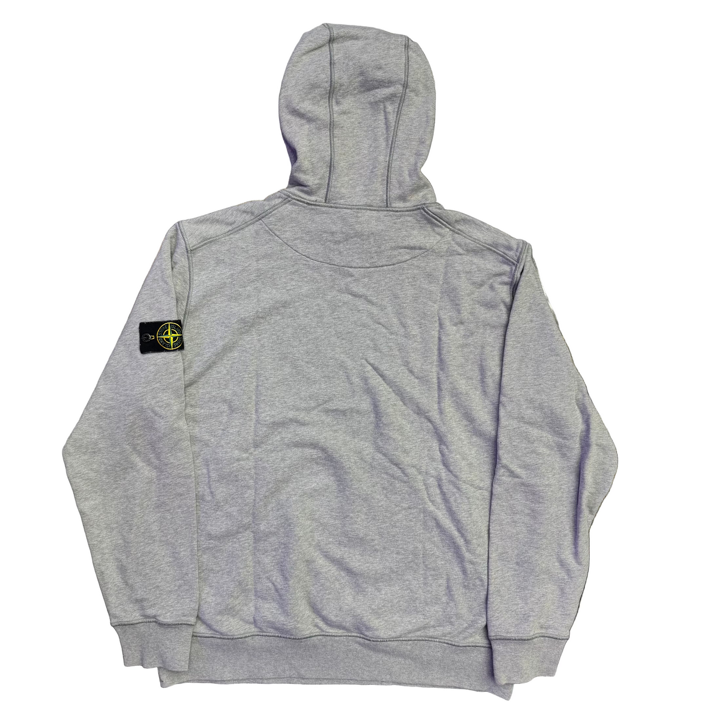 Stone Island Fleece Hoodie Dust Grey Melange