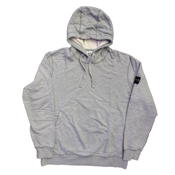 Stone Island Fleece Hoodie Dust Grey Melange