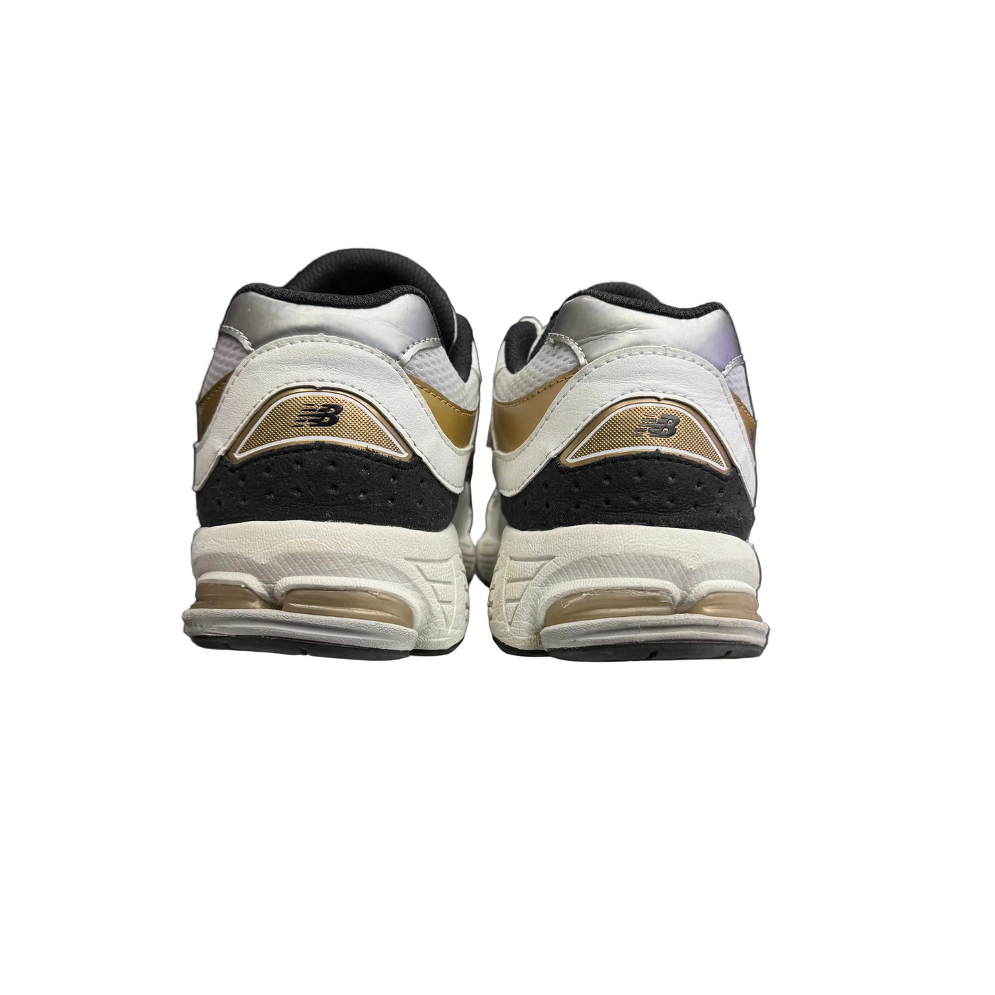 New Balance 2002R White Black Gold Metallic