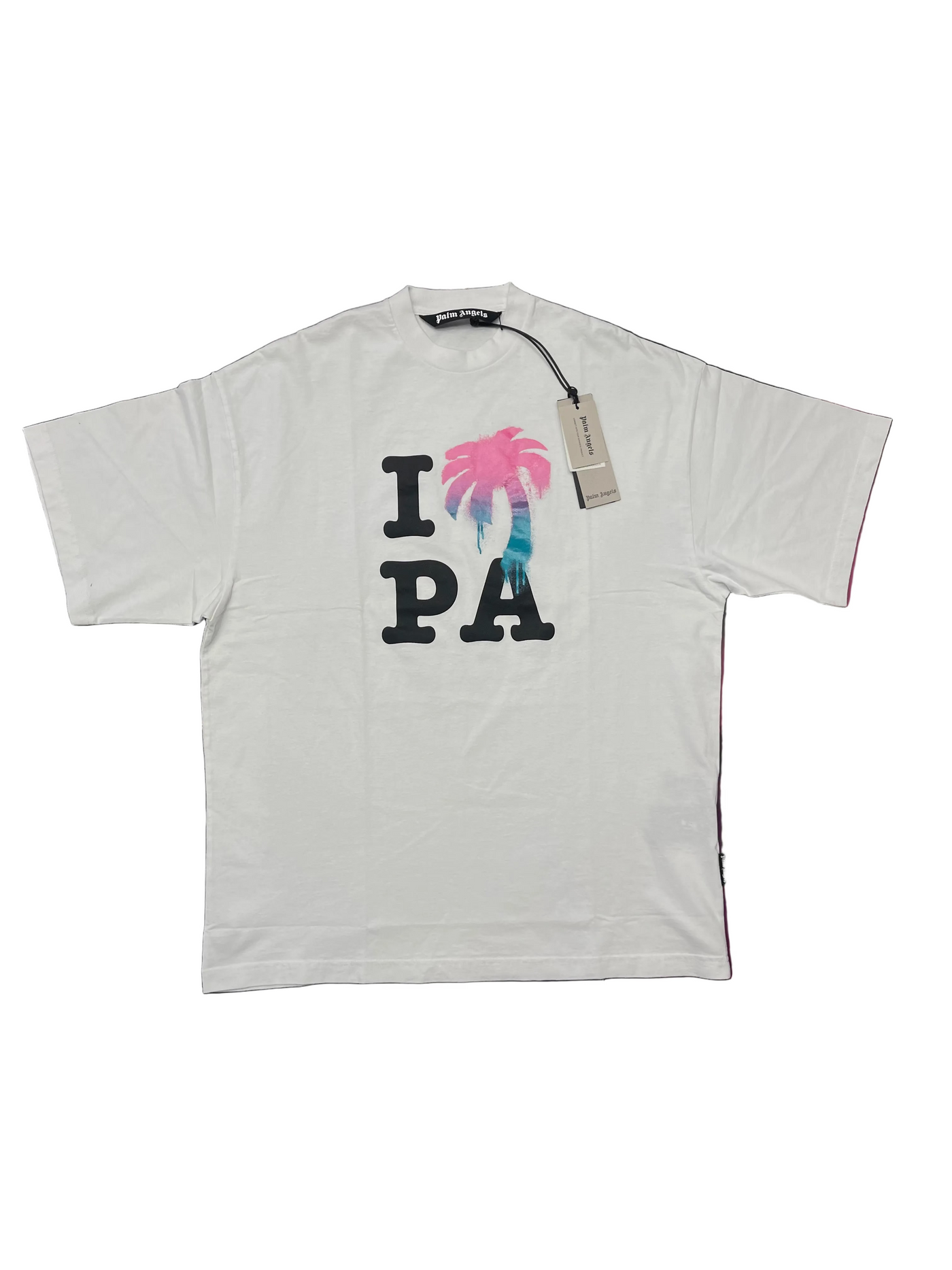 Palm Angels Logo Print T-Shirt White