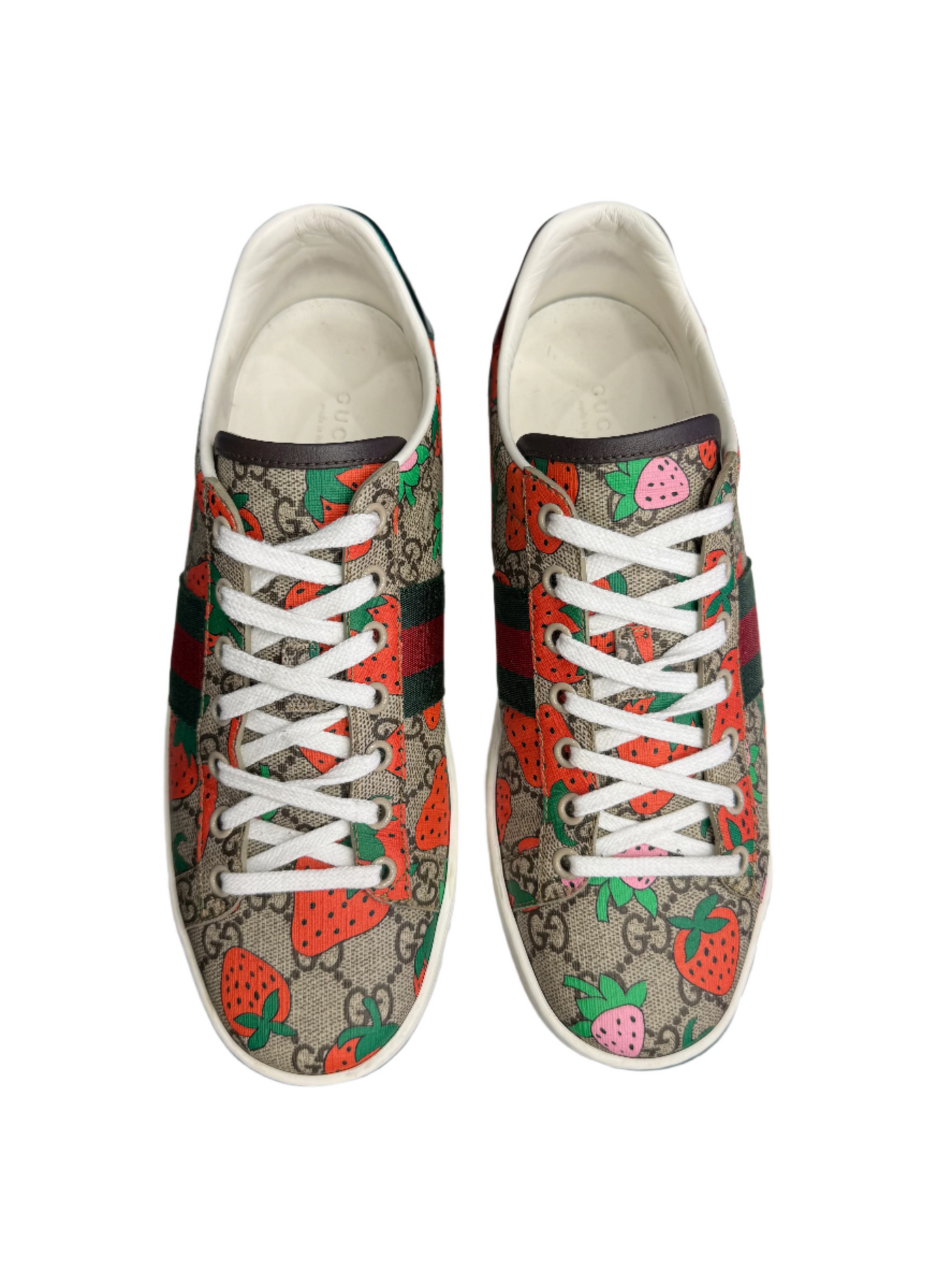 WMNS Gucci GG Supreme Ace Strawberry Beige