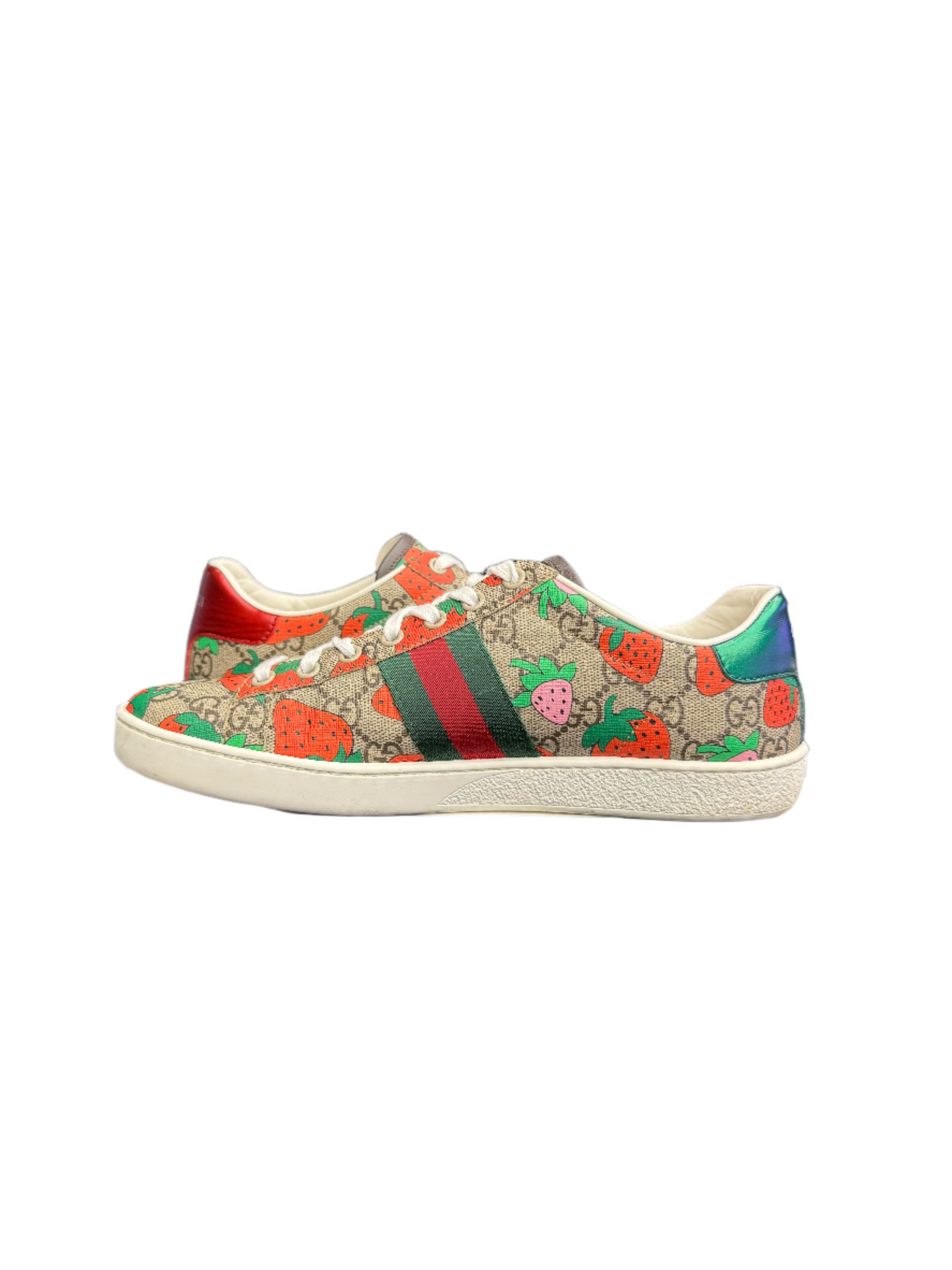 WMNS Gucci GG Supreme Ace Strawberry Beige