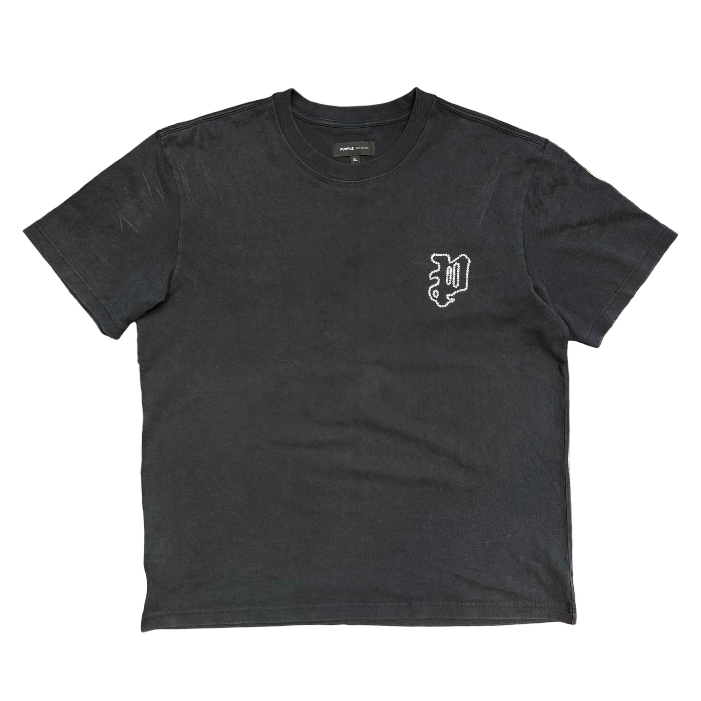 Purple Brand Gothic Crystals Tee Black
