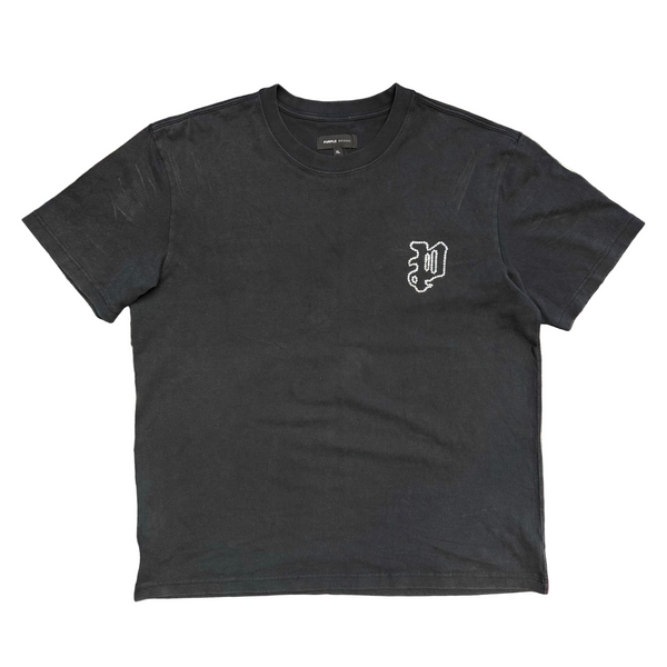 Purple Brand Gothic Crystals Tee Black