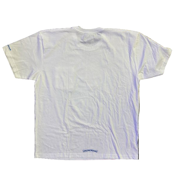 Chrome Hearts Neck Logo T-Shirt White Blue