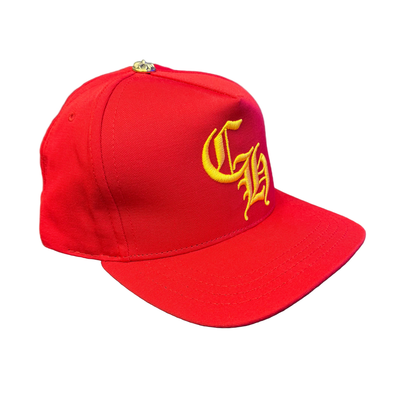 Chrome Hearts CH Logo Baseball Hat Red Yellow