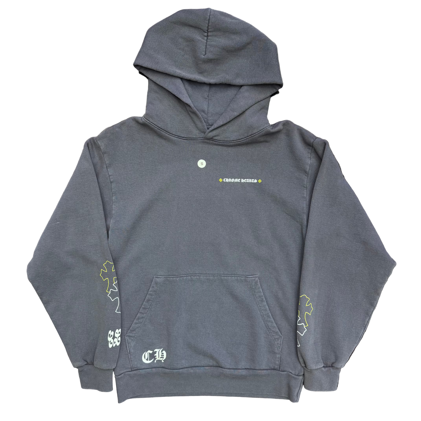 Chrome Hearts x Drake Certified Chrome Hand Dyed Hoodie Washed Blue (Miami Exclusive)