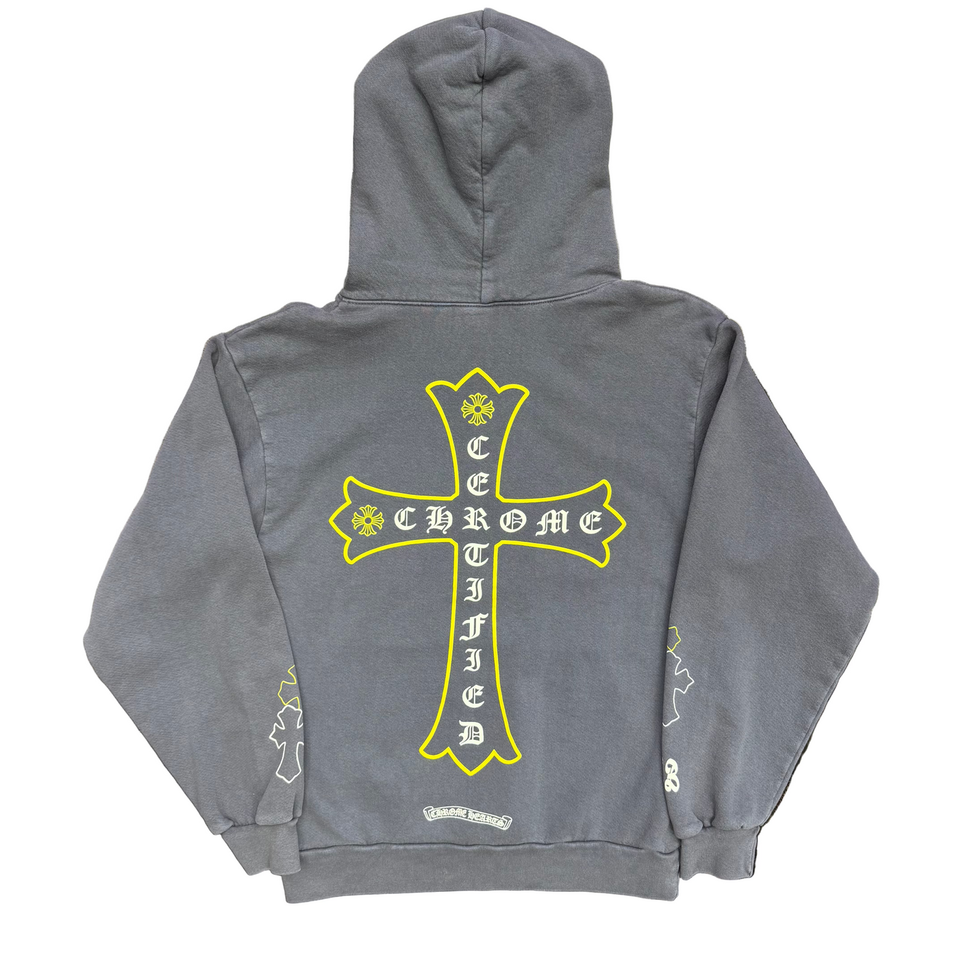 Chrome Hearts x Drake Certified Chrome Hand Dyed Hoodie Washed Blue (Miami Exclusive)