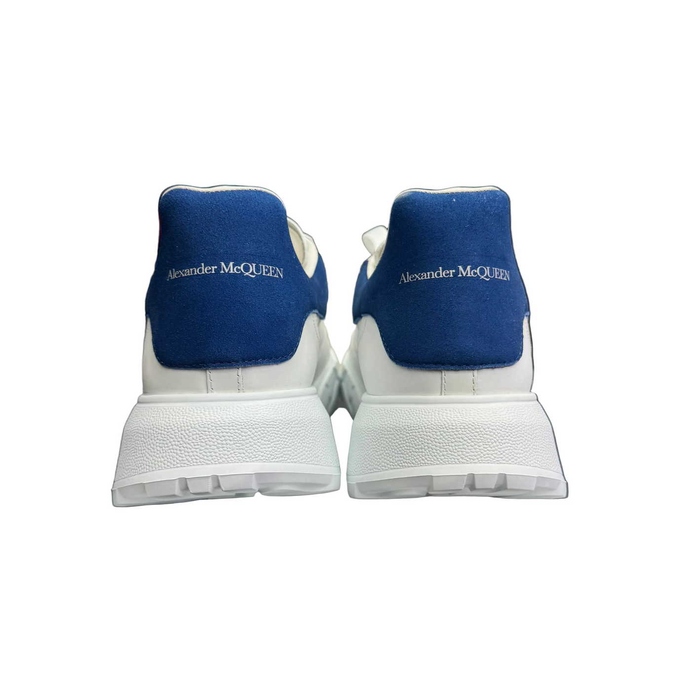Alexander McQueen Oversized Court White Blue